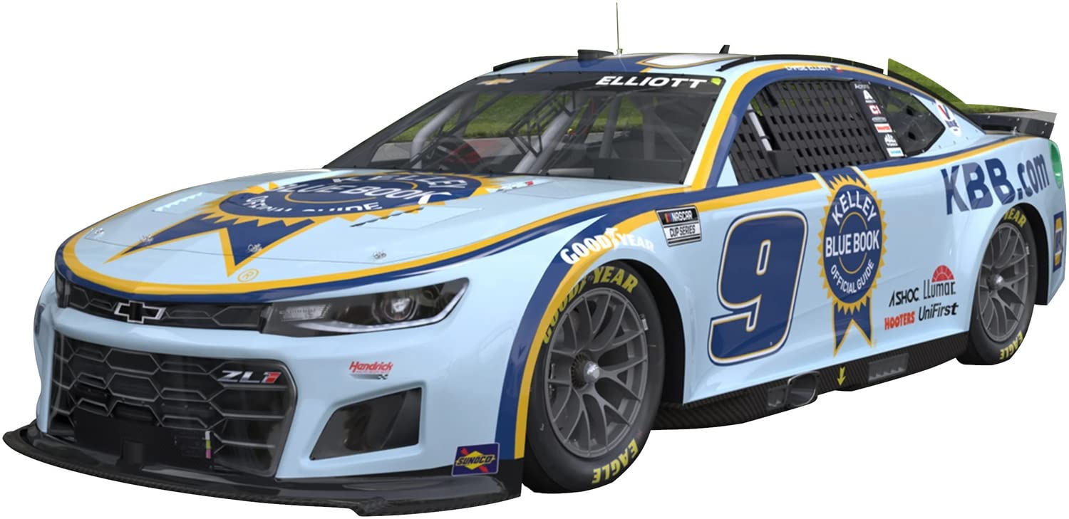 

Salvinos J.R. Model 1/24 Scale NASCAR 2022 Camaro ZL1-9 Hendricks Motorsports Chase Elliott Kelley Blue Book Plastic Model Kit SJMHMC2022CEK