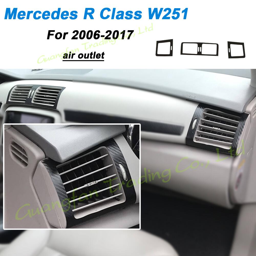 For Mercedes R Class W251 2006-2017 Car-Styling  Carbon Fiber Car Interior Center Console Color Change Molding Sticker Decals