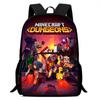 Minecraft Printed Backpack Children'S Elementary School Bag