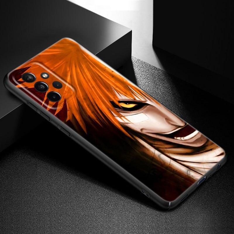 Anime BLEACHS Telefon Fall Für Samsung Galaxy A21 A30 A50 A52 S A13 A22 A32 A33 A53 A73 5G A11 a12 A31 A51 A70 A71 A72 Schwarze Abdeckung