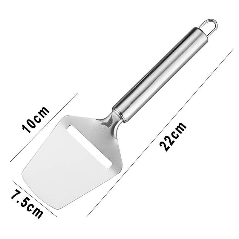 Silver Stainless Steel Cheese Peeler Cheese Slicer Cutter Butter Slice Cutting Knife Kitchen Cooking Cheese Tools Cheese Grater A