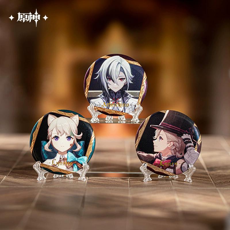 Sunsyea Genshin Impact Official Merch miHoYo Original ZZMDHY Series Badge Random One Furina Neuvillette Arlecchino Navia