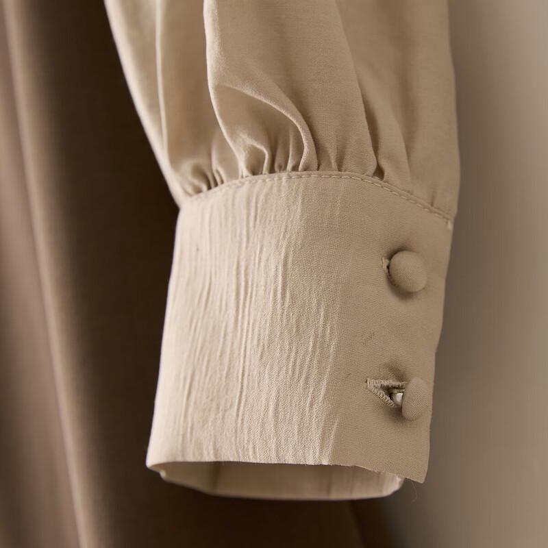 Elegant Ruched A-Line Long-Sleeve Dress