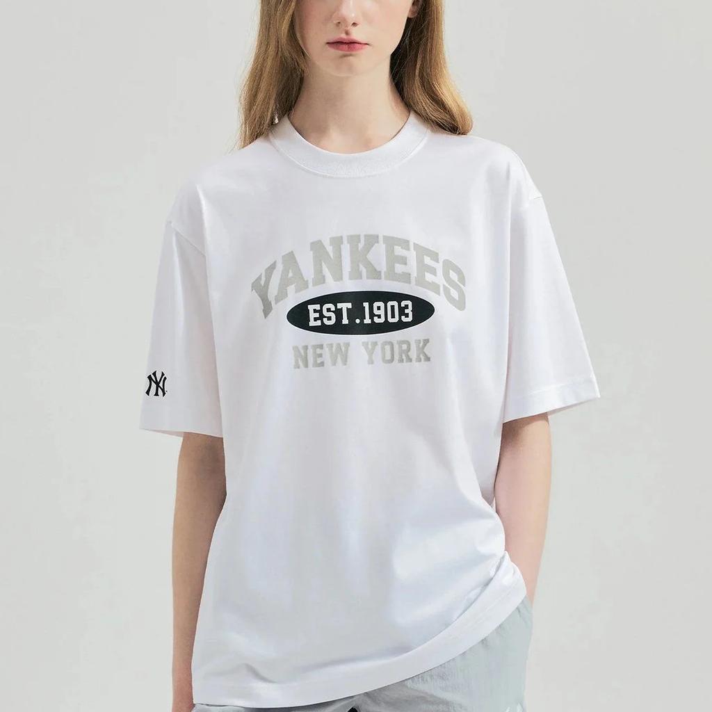 New MLB T-Shirt Unisex Ecru New York Yankees 3ATSV0843-50WHS