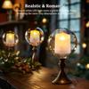 Rechargeable Tea Light Candles with Remote Realistic Flameless Flickering Tealight Electronic Candles for Halloween Christmas