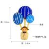 Little Girl Brooch On Cartoon Hot Air Balloon Cute Clothes Decorative Accessories Pin Oil Dripping Gold Brooch