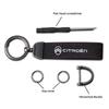 Leather Keychain Car Styling Emblem Metal Pendant For Citroen Xsara Grand Picasso Jumper Cactus Saxo Jumpy C8 C-Elysee CelyseeC6