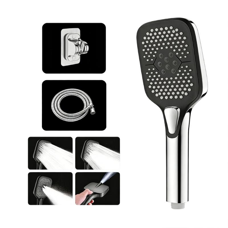 Powerful High Pressure Shower Head Water Saving Hnadheld Showerhead With Multiple Sprays Modes Easy Installation