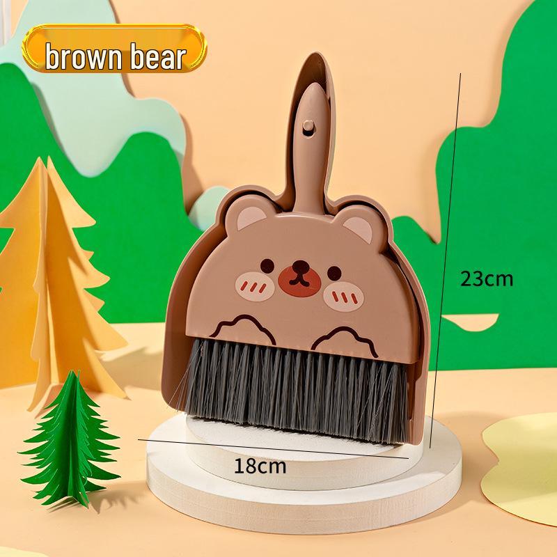 “Children's Mini Broom and Dustpan Set for Desk or Table Cleaning”