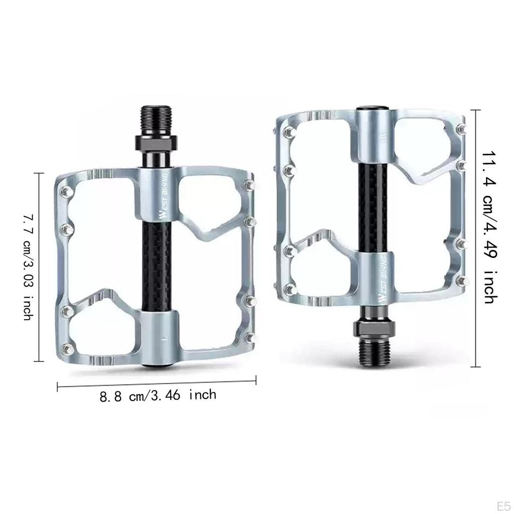 Bike Pedals Sturdy Bicycle for Riding Essentials Components Repairing Black