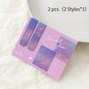 2pcs/pack Magnetic bookmark beautiful scenery clouds simple literary pattern bookmark Reading tool School office supplies