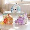 Plush Keychain Tea Theme Cat Soft Mini Bag Accessory For Backpack Handbag Keys Daily Carry Birthday Gift For Home Decor