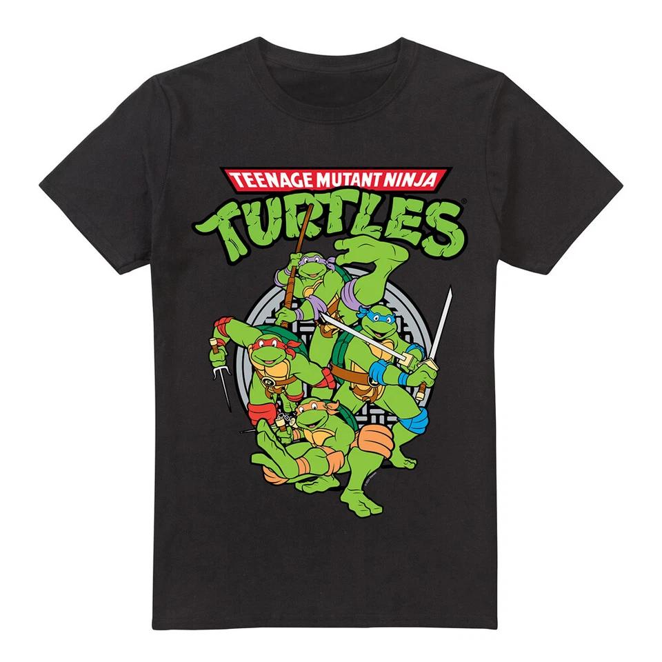 Teenage Mutant Ninja Turtles Tmnt Group T-Shirt S-5XL, Black 2XL