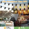 Solar Powered LED Light String G40 Shatterproof Ball Bulb Lights IP54 Waterproof for Courtyard Garden Camper Decoration Lighting