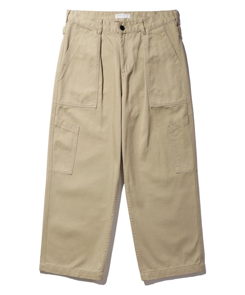 BAKKEN Fatigue Wide Pocket Cotton Pants Bk8910_Beige