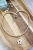 Pearl Choker Necklace with Flower Pendant – Handmade Jewelry