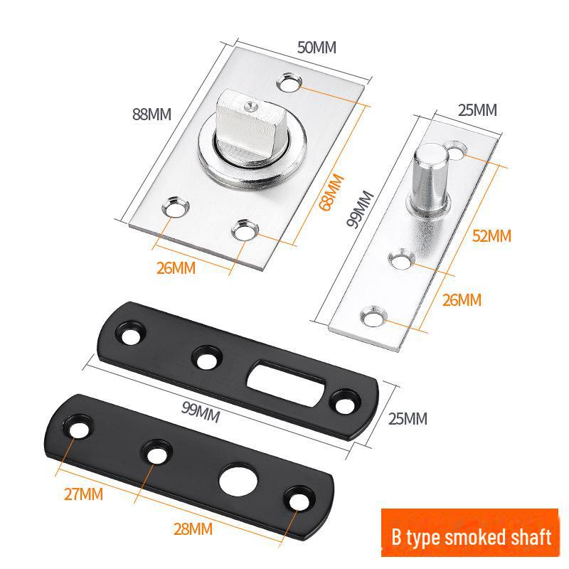 Heavy-Duty Stainless Steel Invisible Rotating Door Hinge with Hidden Up-Down Heaven and Earth Shafts