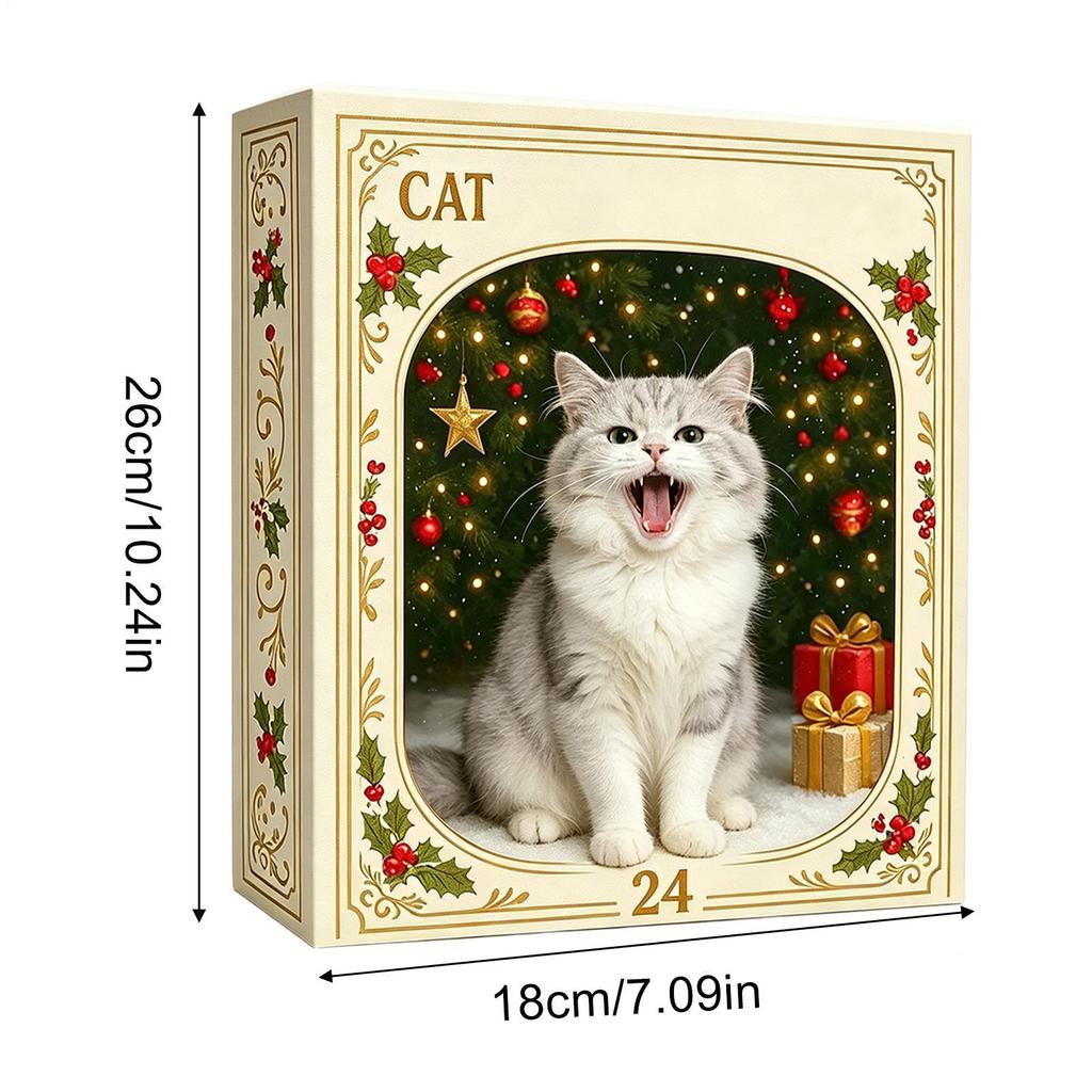 1116 Cat Countdown Calendar 11 Days Mini Cat Figurine Advent Festive Calendar Suitable for Pug Enthusiasts for Party Favors