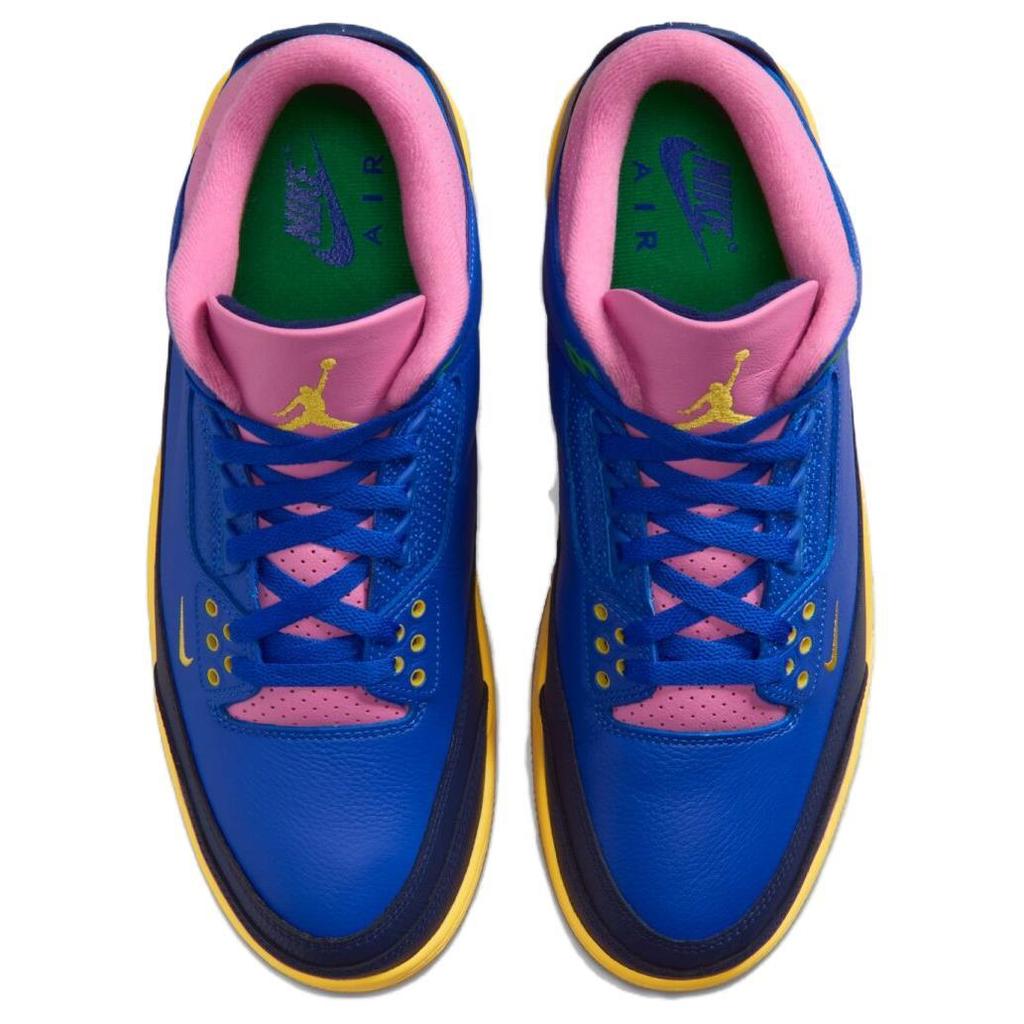 Air Jordan 3 Retro 'Brazil' (Unisex) Racer Blue / Lucky Green / Blue Void / Varsity Maize Vintage Basketball Shoes IV4871 400