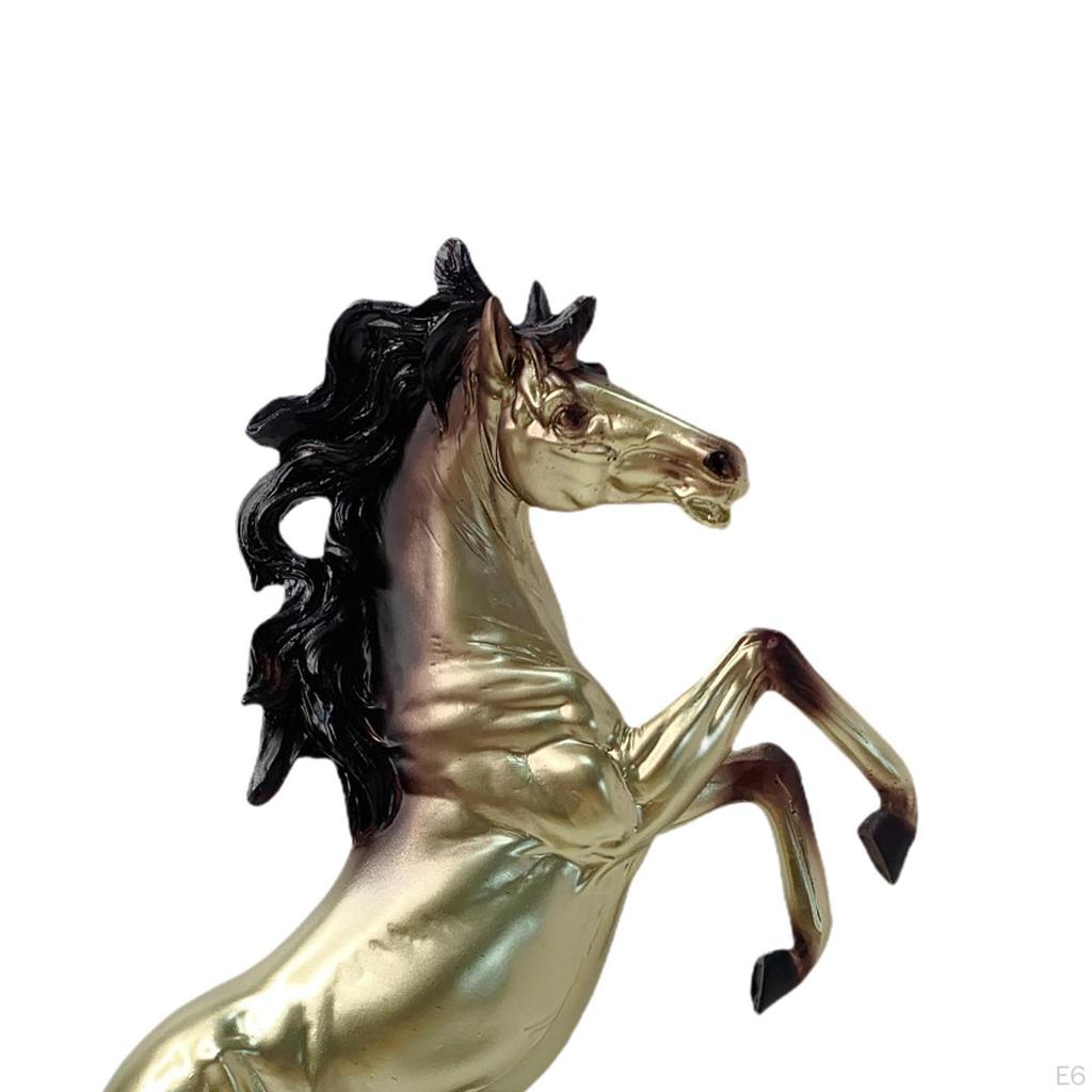 Dekorativní figurka koně pro domov, Sběratelská pryskyřičná socha Knihovna