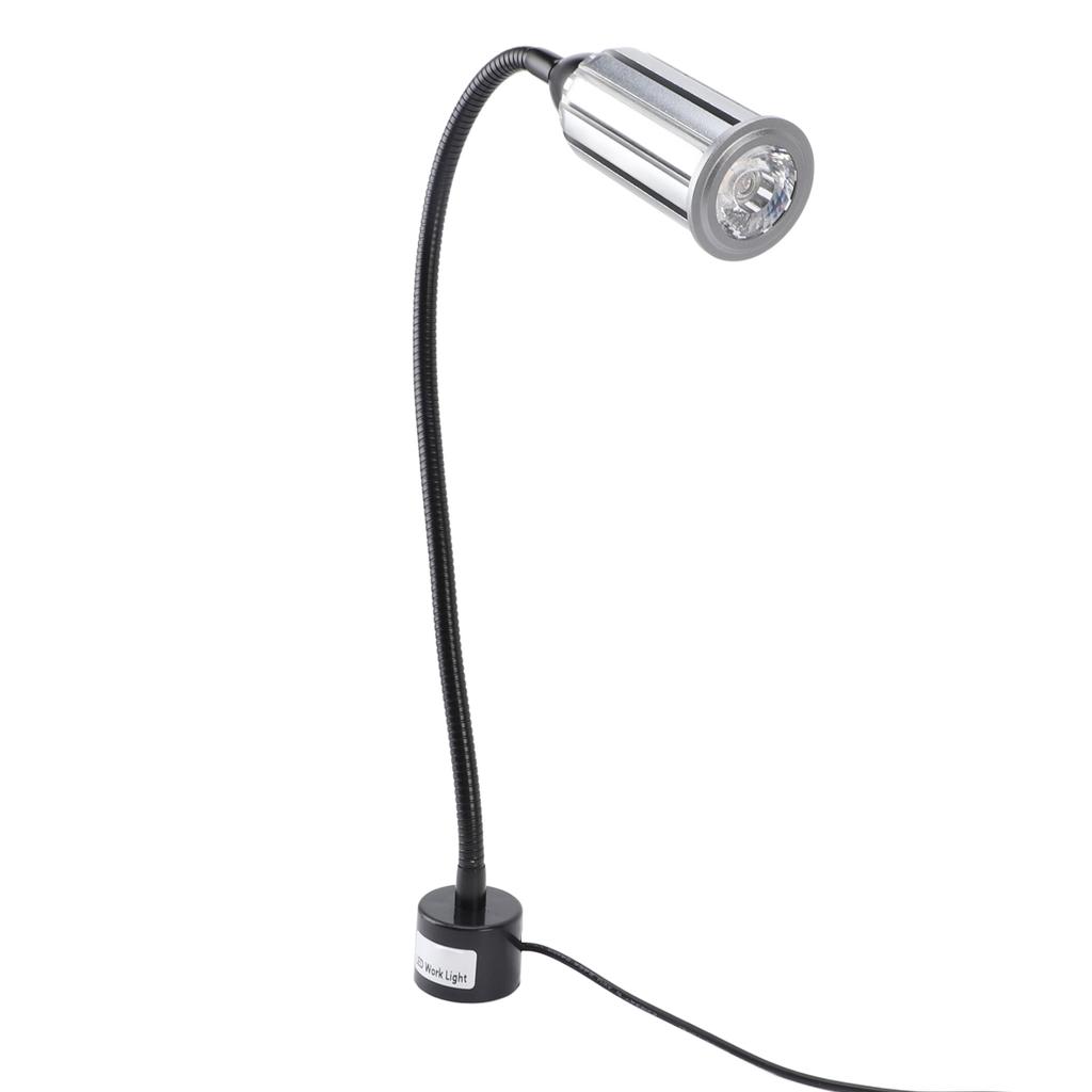 15W Magnetic Work Light 1200LM LED Machine Light with Flexible Gooseneck Shop Tool Lamp for Sewing