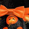 Halloween Girls Princess Spiderweb Pumpkin Fluffy Dress with Back Cutout
