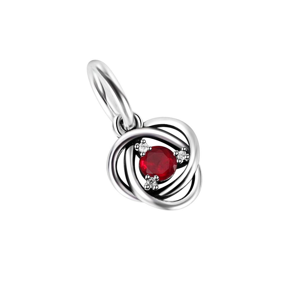 copper Twelve Month Birthstone Heart Eternity Charm Bead Charms Bead Charms Pendant Compatible With Authentic Bracelets for Women Do It Yourself Fine