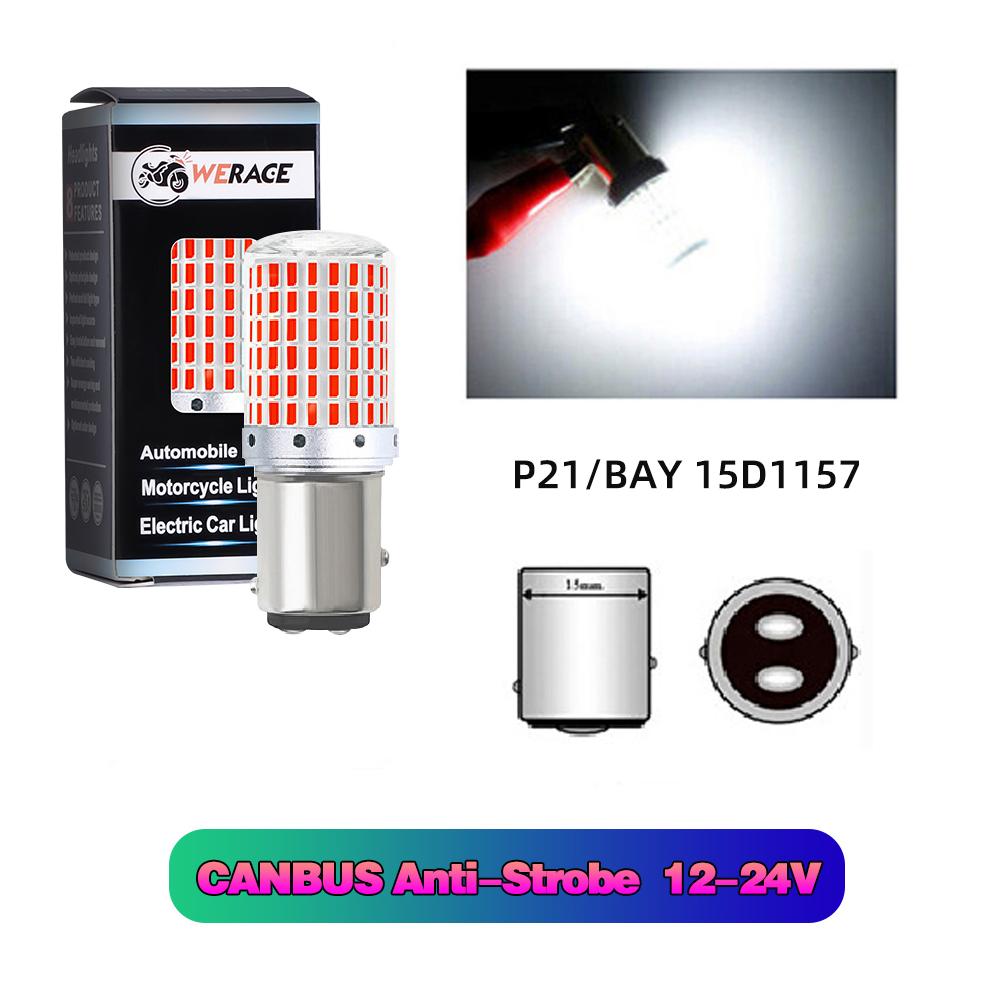 1pc Car Turn Signal Light LED CanBus No Error 144smd LED Brake Lamps 1156 PY21W BAU 15S BA 15S 1157 P21/BAY15D T20 7440/W21W
