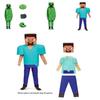 Halloween Minecraft Creeper Kostuum Set Voor Kinderen 3 Delige Cosplay Set