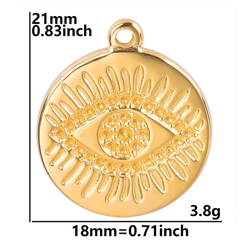 6pcs Sun Moon Stainless Steel Charms For Jewelry Making Bulk Flower Pendant Charm Gold Color Breloque Acier Inoxydable Pendant