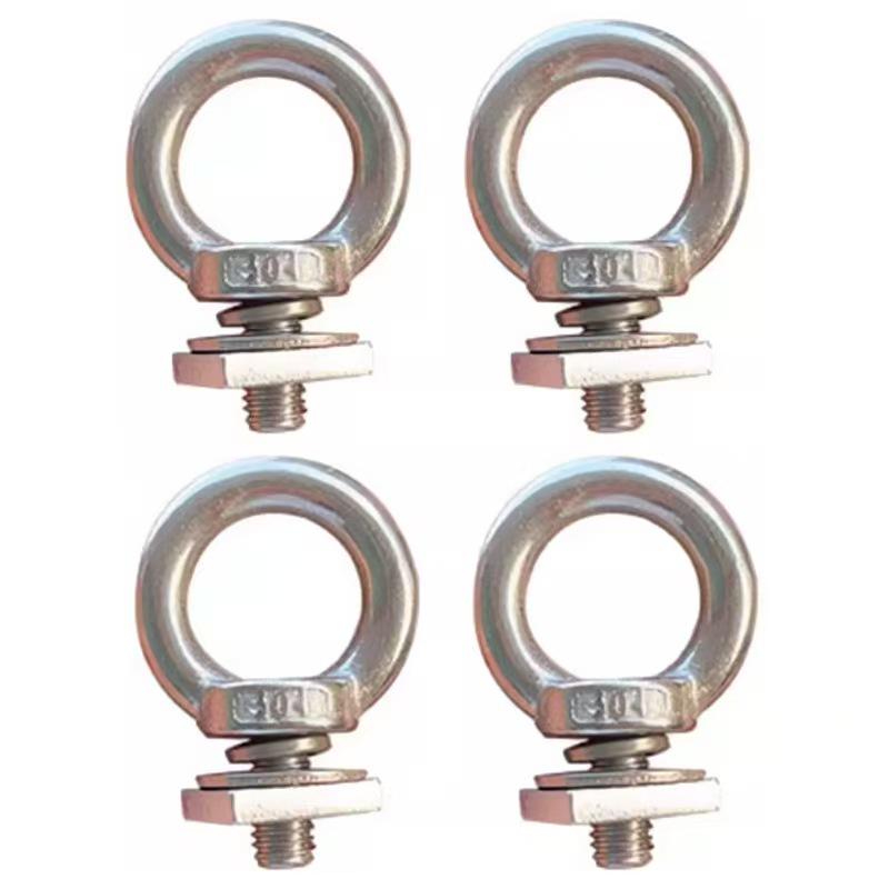 Black 304 Stainless Steel Eye Bolts for Roof Platform Luggage Rack Extension T-Slot Accessories