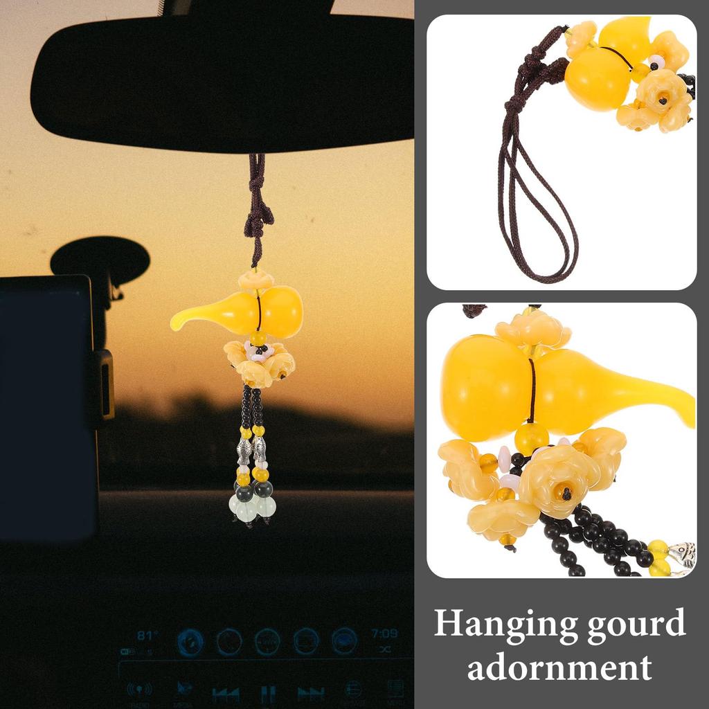 UPKOCH Car Decoration, Car Pendant, Hanging Decoration, Gourd, Lotus, Gourd, Pendant, Good Fortune, Good