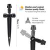 180° Bend Misting Nozzles with Stake Adjustable Sprinkler 1/4" Fine Atomization Sprayer Quick Insert Slip Lock Garden Irrigation