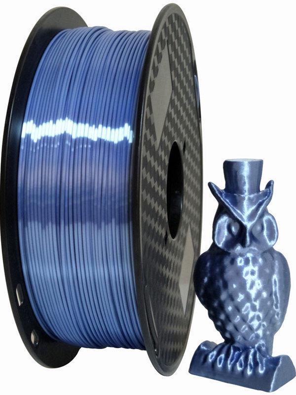 

1KG Silk Texture Space Blue Silver PLA 3D Printing Filament, 1.75mm