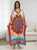 European-American Cotton Tie-Dye Beach Dress: Loose Robe & Bikini Cover-Up