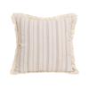 1Pc Striped Jacquard Throw Pillow Case, Retro Geometric Cushion Case with Tassels, Room Decor Party Decor,  No Pillow Insert
