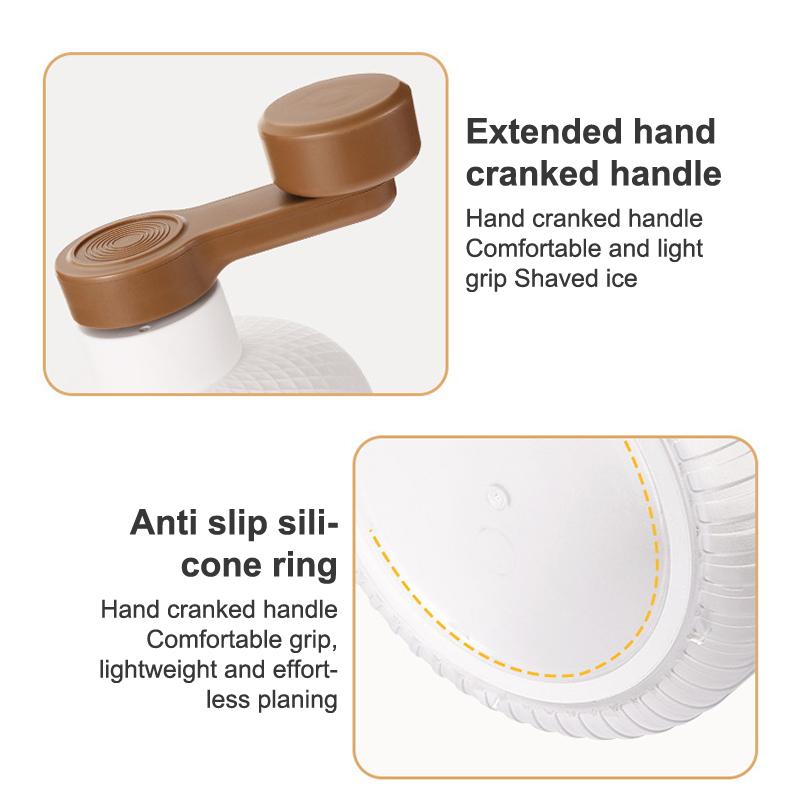 Mini Easy Ice Shaver Creative Shredding Shaved Crushing Machine Household Hand-Cranking Practical Portable Ice Cream Tools