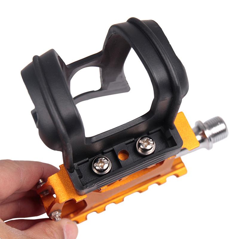 1 Pair Bicycle Pedal Cycling Bike Toe Clip Pedals With Strap Belts