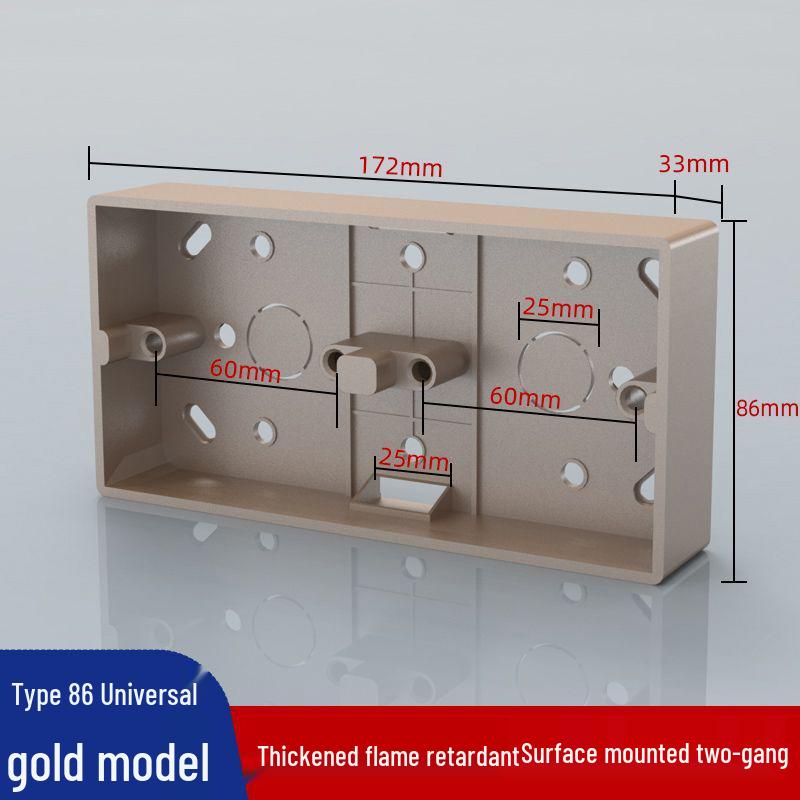 Type 86 Surface Mount PVC Junction Box for Concealed Wiring