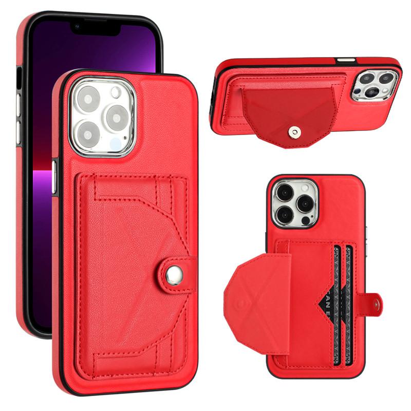 Retor Leather Wallet Card Slot Telefonveske for iPhone 15 Ultra 14 Plus 13 12 11 for Samsung Galaxy S23 S22 S21 FE A54 A34 A14 A53 A13 Flip Stand Cover
