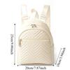 Elegant PU Leather Bag Korean Style Kids Mini Bag Fashion Triangular Stripes Backpack  Students