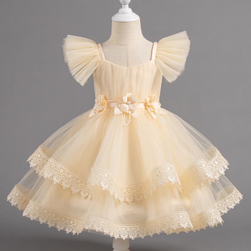 Little Girl's Puffy Princess Dress - Wedding, Birthday, Piano Performance Summer Outfit