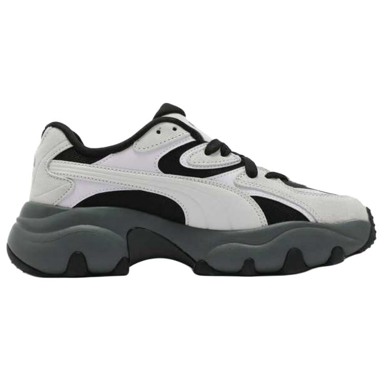 Puma Pulsar Lite Pop Retro Comfortable Low-Top Lifestyle Shoes Women sneaker Gray Black 402982-02