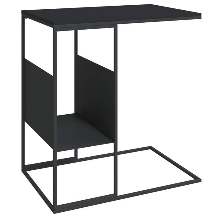VidaXL Side Table Black 55x36x59.5 Cm Engineered Wood 343105
