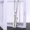 Trendy Titanium Steel Hip Hop Sweater Chain with OFFTHEWALL Letter Pendant for Men