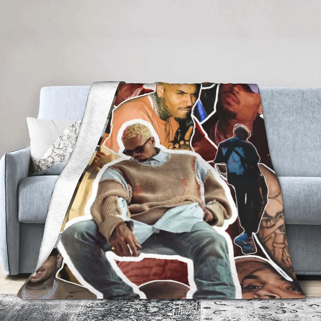 Super Warm Flannel Throw Blanket for Couch Chair Bed  Ideal for Students Picnics Christmas Gift  Soft Sofa Cover with Fun Design