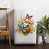 Self-Adhesive Butterfly Flower Removable Stickers Mildew-proof Toilet Lid Decals  Bathroom