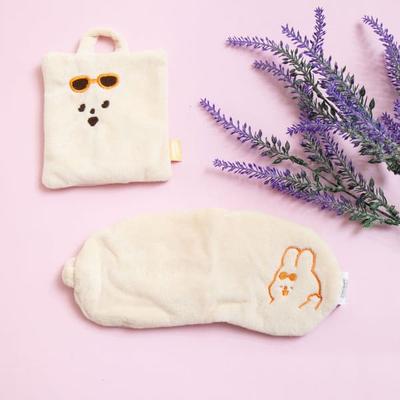 Rabbit Embroidery Point Sleep Eye Patch Set