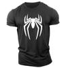 Summer Casual Sports Fashion 3D Printed Spider Adult Crewneck Short Sleeve Large Size Men's T-shirt Loose Quick Dry Comfortable