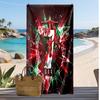 Portugal Fußball Print Strandtuch Schnelltrocknend Super Saugfähig Weiches Badetuch für Schwimmen Strand Reisen Fan Souvenir Geschenk